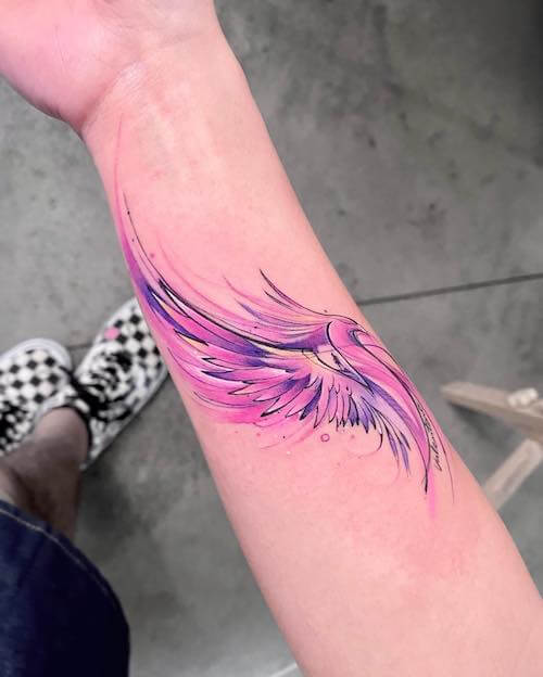 feminine phoenix tattoo designs for women