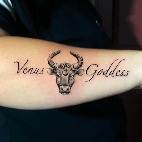 Taurus tattoos for women