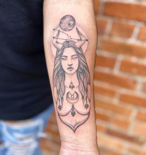Taurus tattoos for women