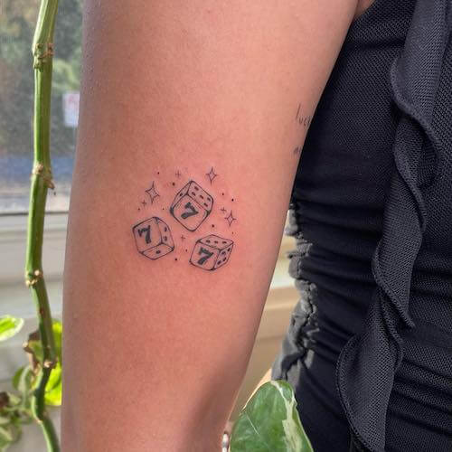 angel number tattoo