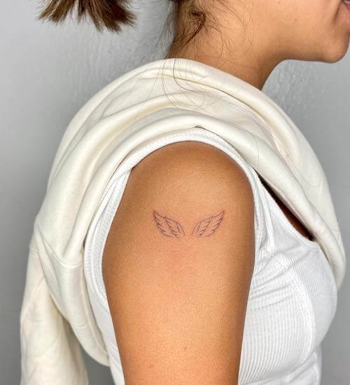 angel wings tattoo ideas for women