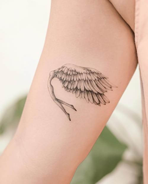 angel wings tattoo ideas for women