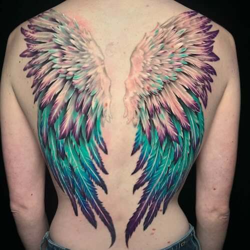 angel wings tattoo ideas for women