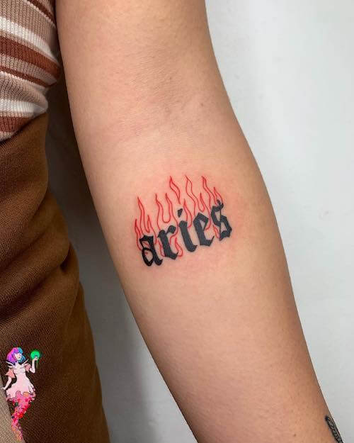 Aries tattoos for women