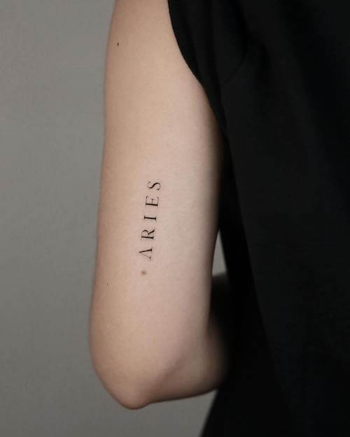 Aries tattoos for women