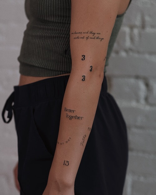 arm tattoos women