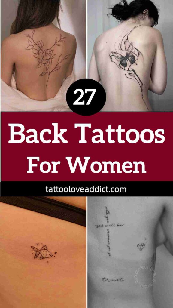 creative back tattoos for women
