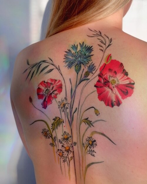 back tattoo women