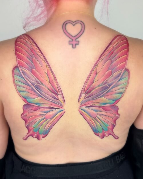 back tattoo women