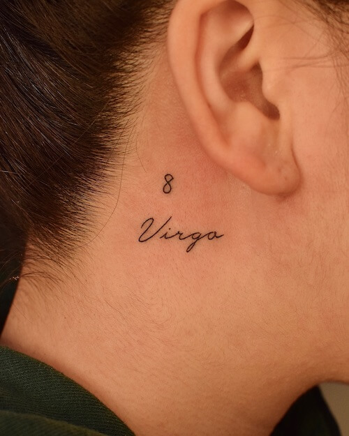 behind the ear tattoos
