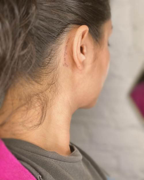 behind the ear tattoos