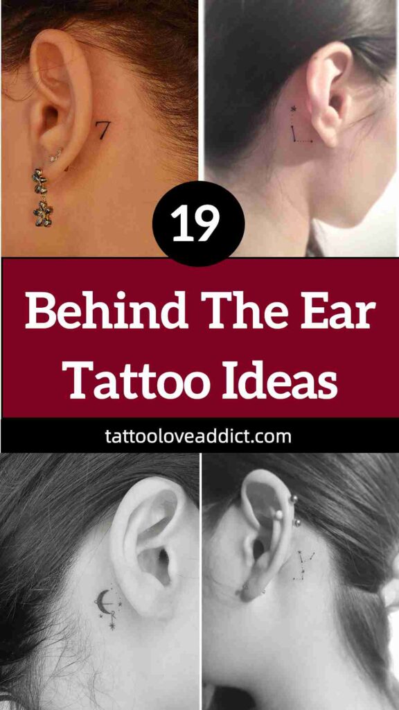 behind the ear tattoos for women