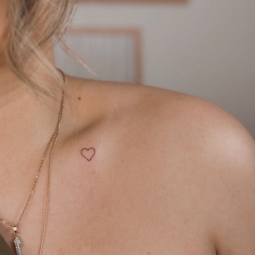 collar bone tattoos women