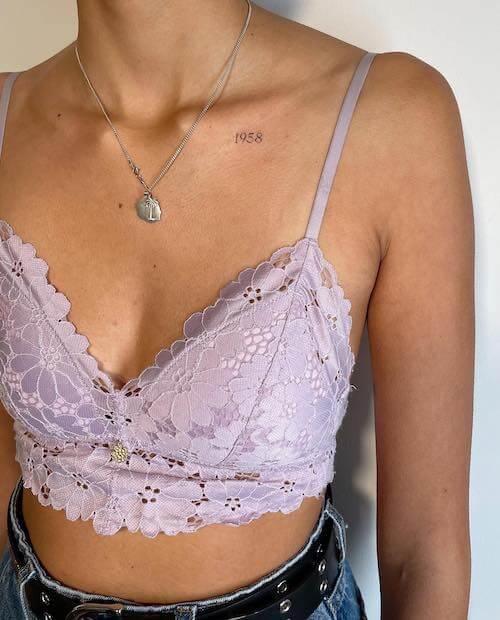 collar bone tattoos women