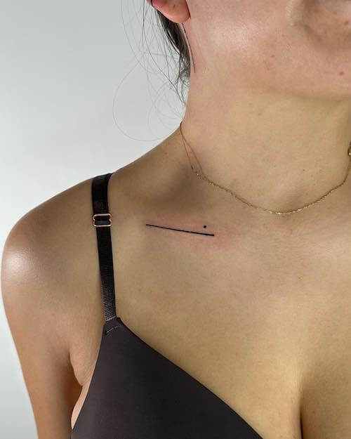 collar bone tattoos women