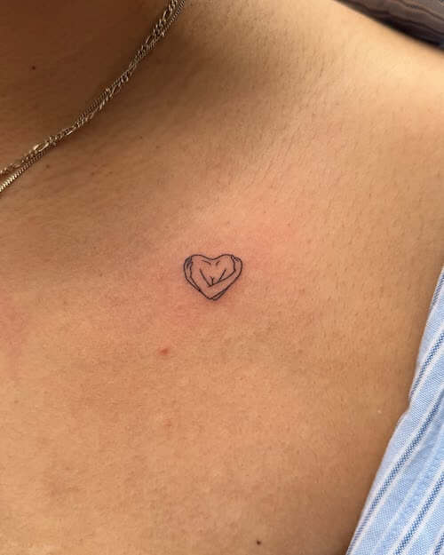collar bone tattoos women