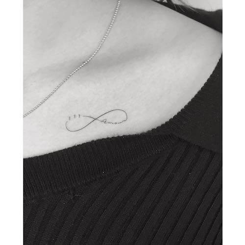 collar bone tattoos women