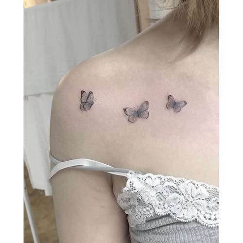 collar bone tattoos women
