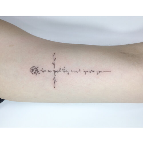 cross tattoos women