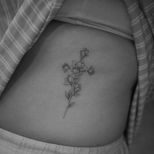 cross tattoos women