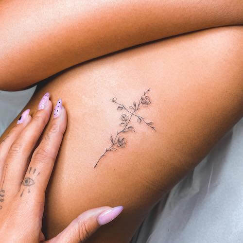 cross tattoos women