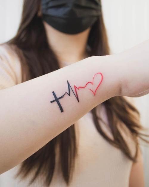 cross tattoos women