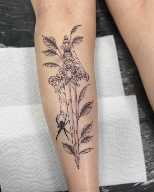dark feminine tattoo