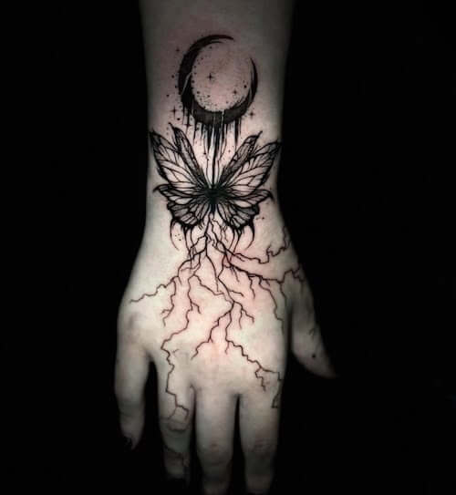 dark feminine tattoo