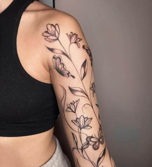 dark feminine tattoo