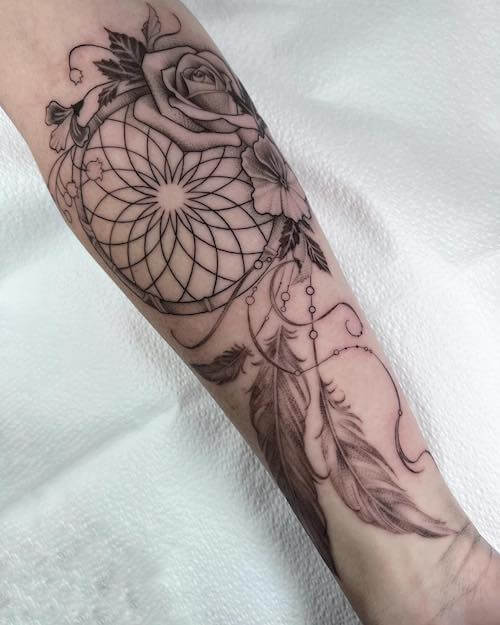 dreamcatcher tattoo women