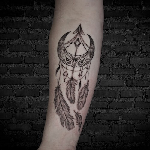 dreamcatcher tattoo women