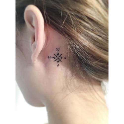 feminine compass tattoo women