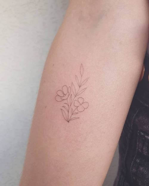 fine line tattoos women