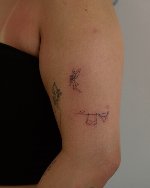fine line tattoos women