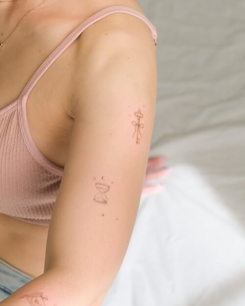 fine line tattoos women