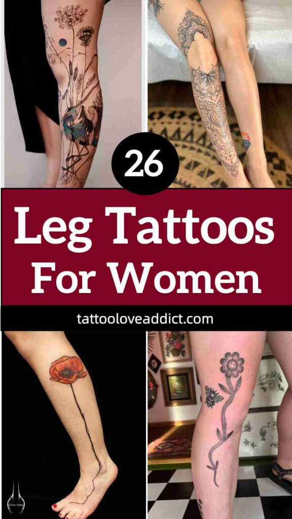 stunning leg tattoos women