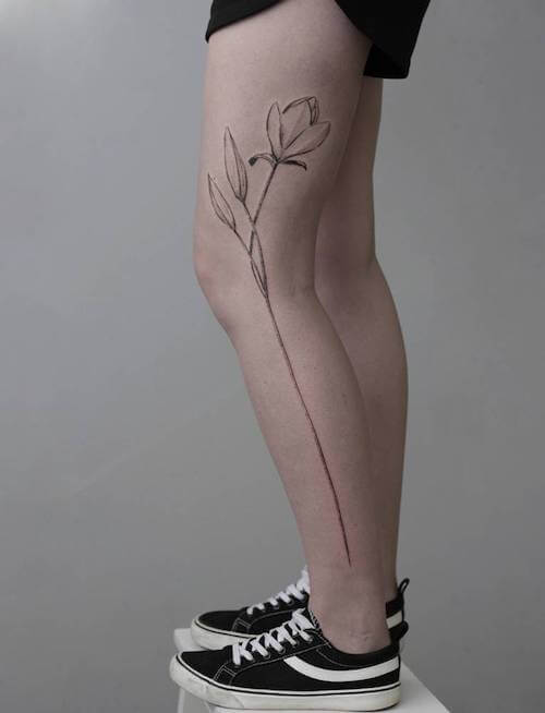 leg tattoos women