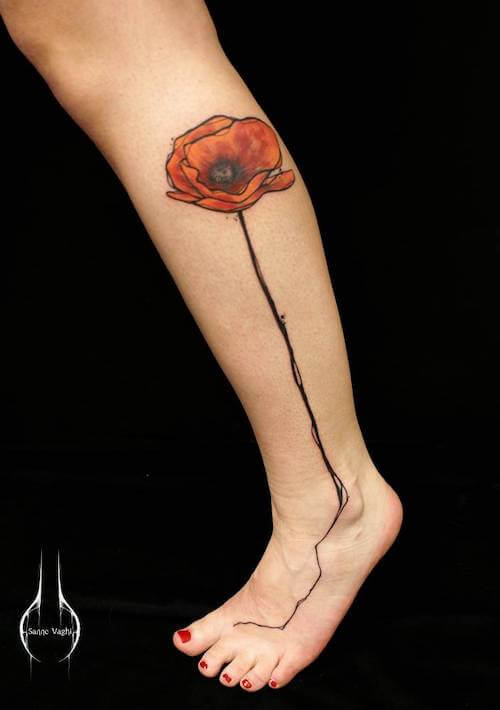 leg tattoos women