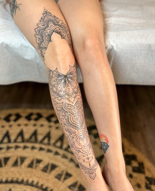 leg tattoos women