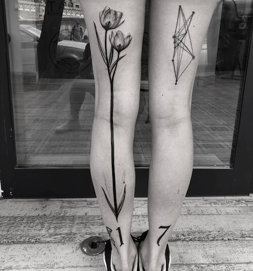 leg tattoos women