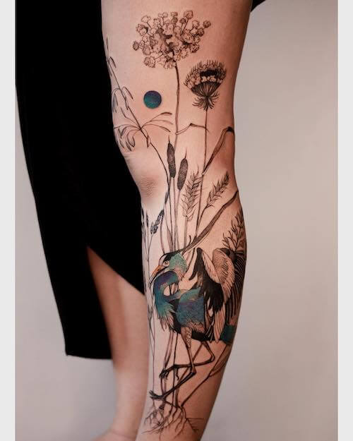 leg tattoos women