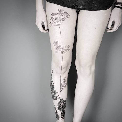 leg tattoos women