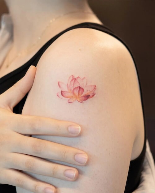 lotus flower tattoo women