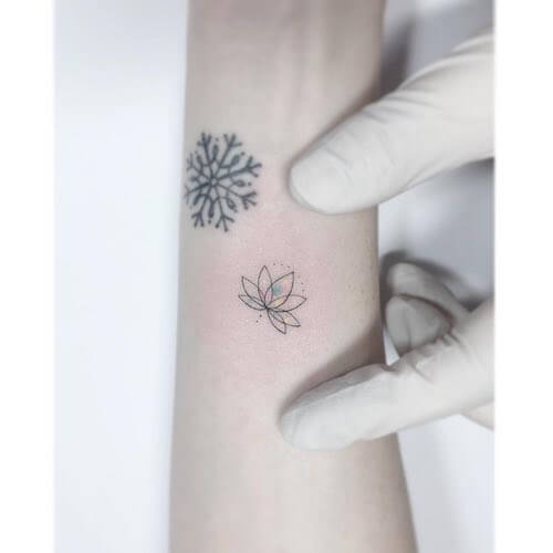 lotus flower tattoo women
