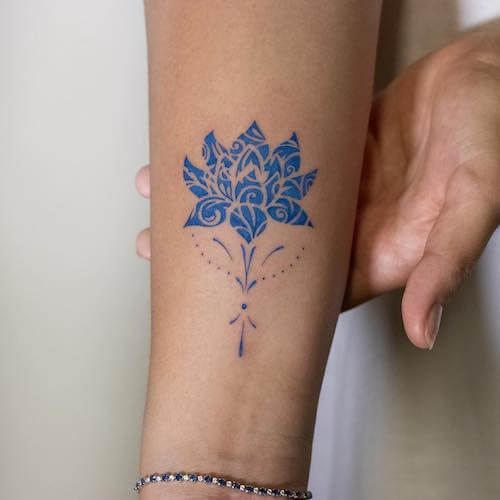lotus flower tattoo women