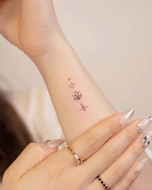 lotus flower tattoo women
