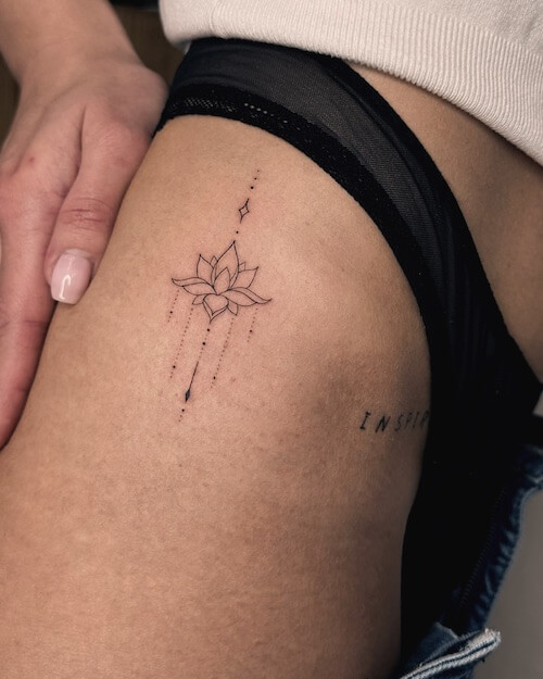 lotus flower tattoo women