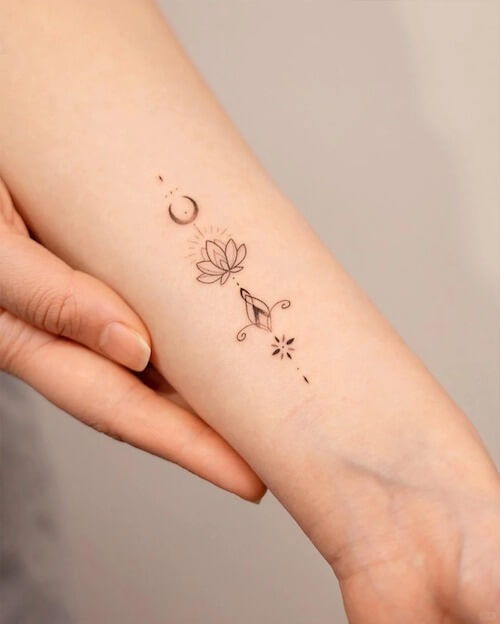 lotus flower tattoo women