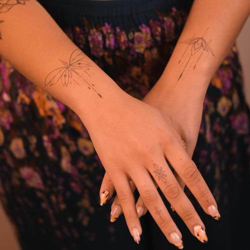 lotus flower tattoo women