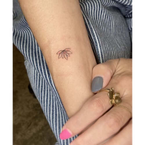 lotus flower tattoo women